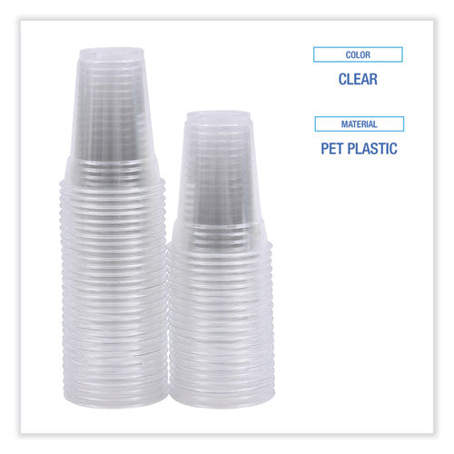 Clear Plastic Cold Cups, 9 Oz, 50/sleeve, 20 Sleeves/carton