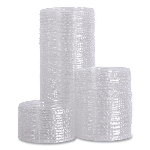 Pet Cold Cup Lids, Fits 14 Oz To 24 Oz Plastic Cups, Clear, 100/sleeve, 10 Sleeves/carton