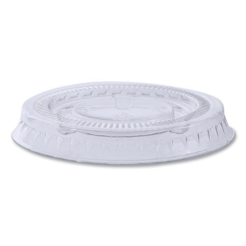 Souffle/portion Cup Lids, Fits 1 Oz Portion Cups, Clear, 2,500/carton