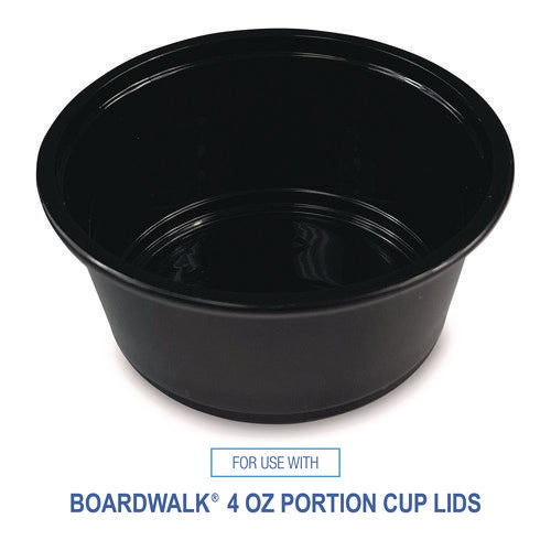 Souffle/portion Cups, 3.25 Oz, Polypropylene, Black, 2,500/carton