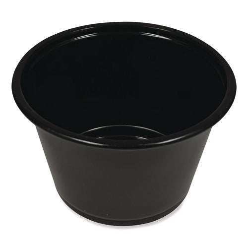 Souffle/portion Cups, 4 Oz, Black, 2,500/carton