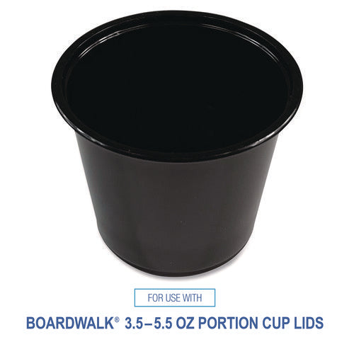 Souffle/portion Cups, 5.5 Oz, Black, 2,500/carton