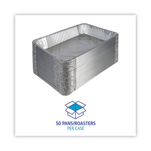 Aluminum Steam Table Pans, Full-size Deep, 620 Gauge, 3.19" Deep, 12.81 X 20.75, 50/carton