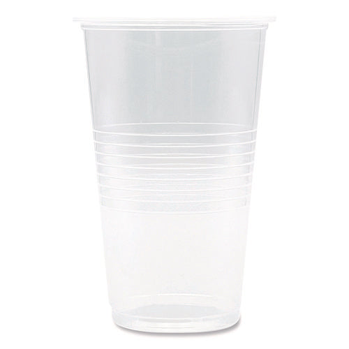 Translucent Plastic Cold Cups, 20 Oz, Clear, 1,000/carton