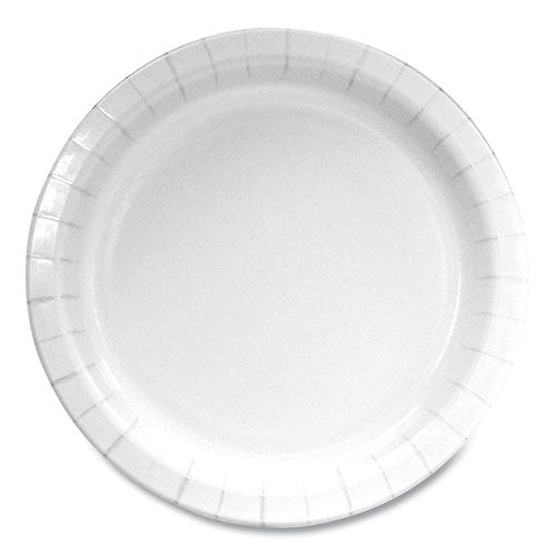 Paper Dinnerware, Plate, 6" Dia, White, 1,000/carton