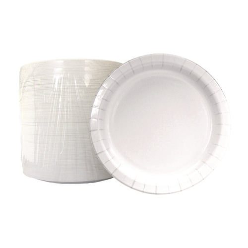 Paper Dinnerware, Plate, 6" Dia, White, 1,000/carton