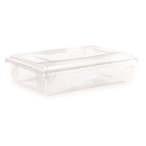 Storplus Polycarbonate Food Storage Container, 8.5 Gal, 18" X 26" X 6", Clear Plastic