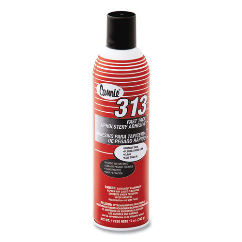 313 Fast Tack Upholstery Adhesive, 12 Oz Aerosol Spray, Dries Clear, Dozen