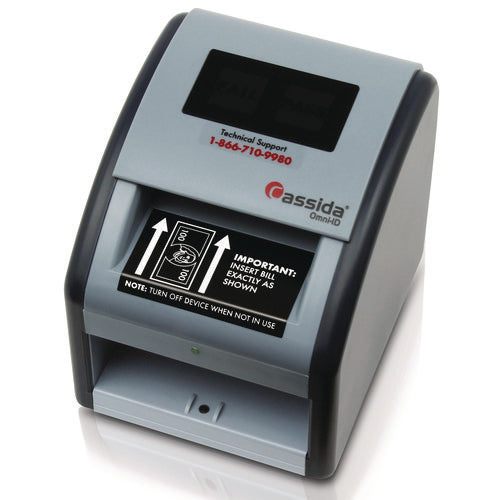 Omniid Counterfeit Detector, Infrared, Magnetic Strip Detection, Uv Light, U.s. Currency