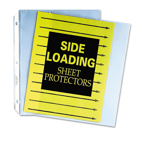 Side Loading Polypropylene Sheet Protectors, Clear, 2", 11 X 8.5, 50/box