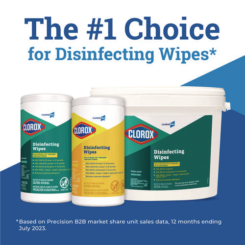 Disinfecting Wipes, 1-ply, 7 X 8, Lemon Fresh, White, 75/canister, 6/carton