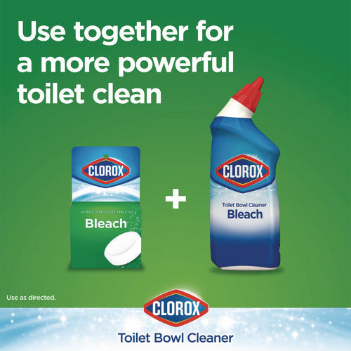 Ultra Clean Toilet Tablets Bleach, 3.5 Oz Tablet, 2/pack, 6 Packs/carton