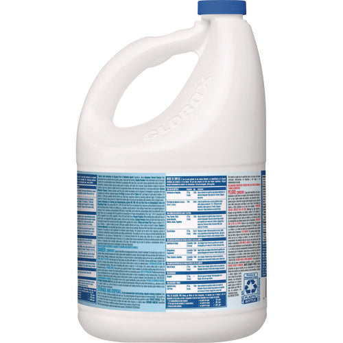 Concentrated Germicidal Bleach, Regular, 121 Oz Bottle, 3/carton