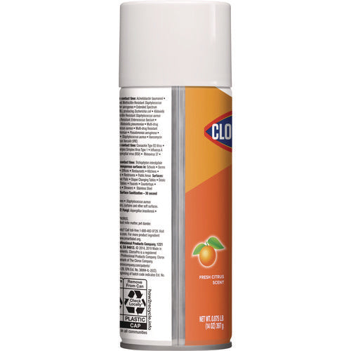 4-in-one Disinfectant And Sanitizer, Citrus, 14 Oz Aerosol Spray, 12/carton