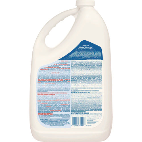 Cloroxpro Clean-up Disinfectant Cleaner With Bleach, 128 Oz Refill Bottle, 4/carton