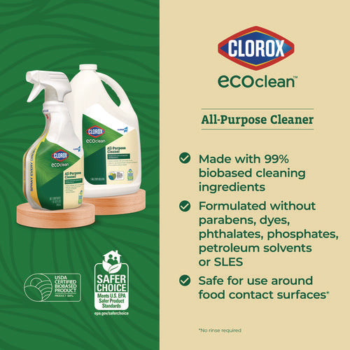 Clorox Pro Ecoclean All-purpose Cleaner, Unscented, 32 Oz Spray Bottle, 9/carton