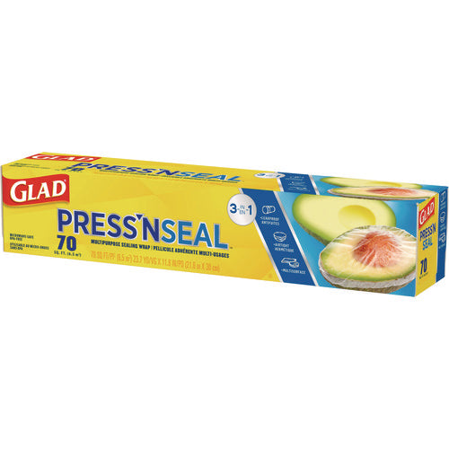 Press'n Seal Food Plastic Wrap, 70 Square Foot Roll, 12 Rolls/carton