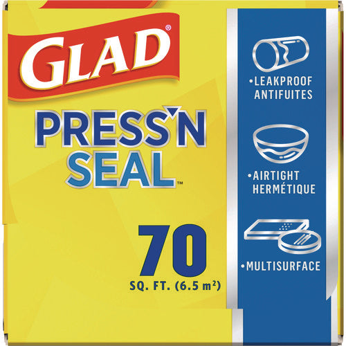 Press'n Seal Food Plastic Wrap, 70 Square Foot Roll, 12 Rolls/carton