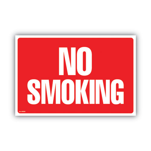 Two-sided Signs, No Smoking/no Fumar, 8 X 12, Red