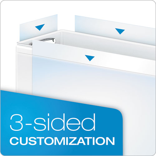 Premier Easy Open Clearvue Locking Slant-d Ring Binder, 3 Rings, 5" Capacity, 11 X 8.5, White