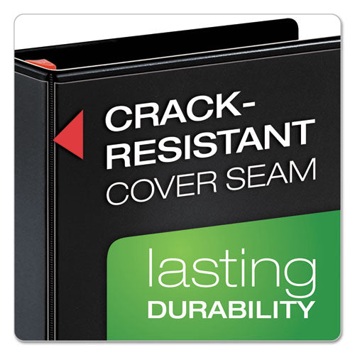 Xtralife Clearvue Non-stick Locking Slant-d Ring Binder, 3 Rings, 1.5" Capacity, 11 X 8.5, Black