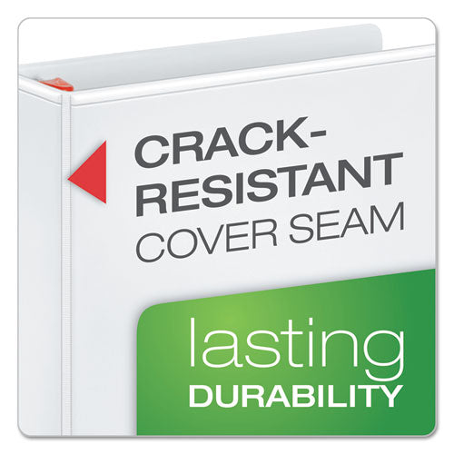 Xtralife Clearvue Non-stick Locking Slant-d Ring Binder, 3 Rings, 2" Capacity, 11 X 8.5, White