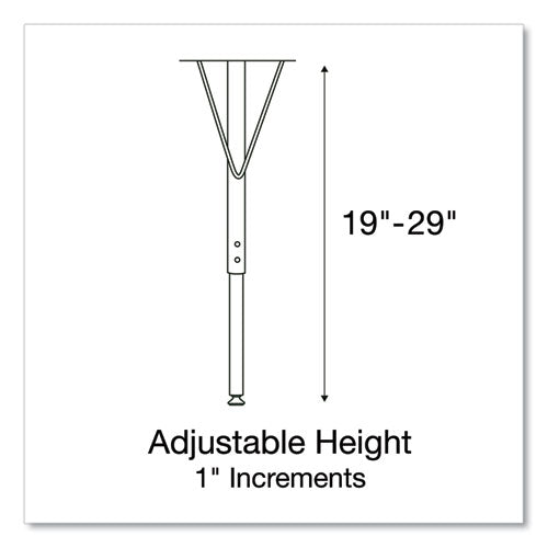 Markerboard Activity Tables, Rectangular, 60" X 24" X 19" To 29", White Top, Black Legs, 4/pallet