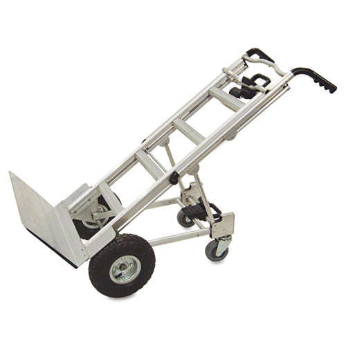 3-in-1 Convertible Hand Truck, 800 Lb To 1,000 Lb Capacity, 21.06 X 21.85 X 48.03, Aluminum