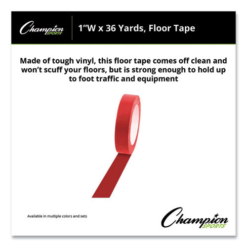 Floor Tape, 1" X 36 Yds, Red