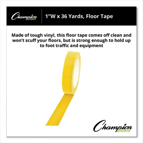 Floor Tape, 1" X 36 Yds, Yellow