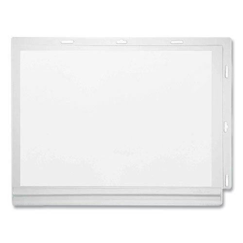 Water Resistant Sign Holder Pockets With Cable Ties, 8.5 X 11, Clear Frame, 5/pack