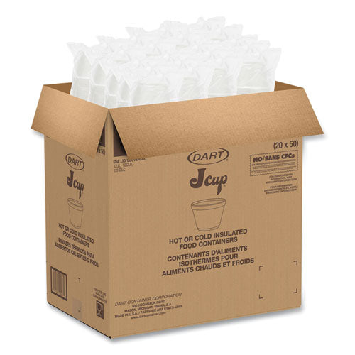 Foam Containers, 6 Oz, White, 50/bag, 20 Bags/carton