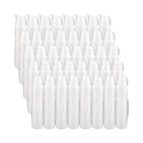 Foam Drink Cups, 8 Oz, White, 25/bag, 40 Bags/carton