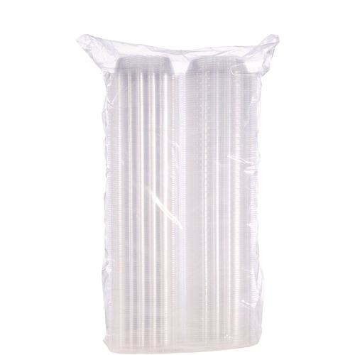 Clearseal Hinged-lid Plastic Containers, 5.8 X 6 X 3, Clear, Plastic, 125/pack, 4 Packs/carton