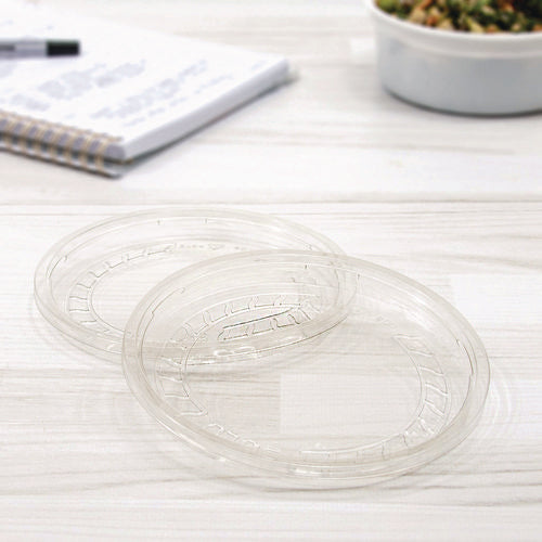 Conex Deli Container Lid, Clear, Plastic, 500/carton