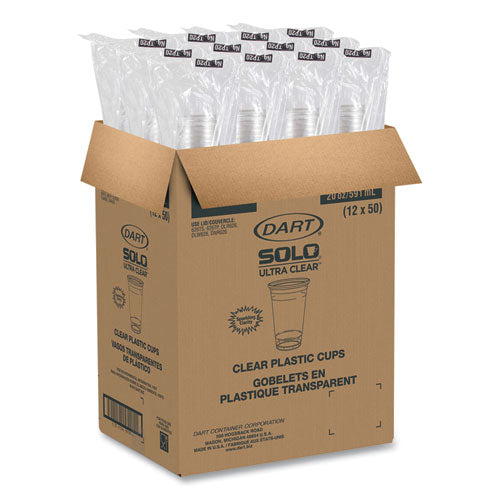 Ultra Clear Cups, 20 Oz, 50/bag, 12 Bags/carton