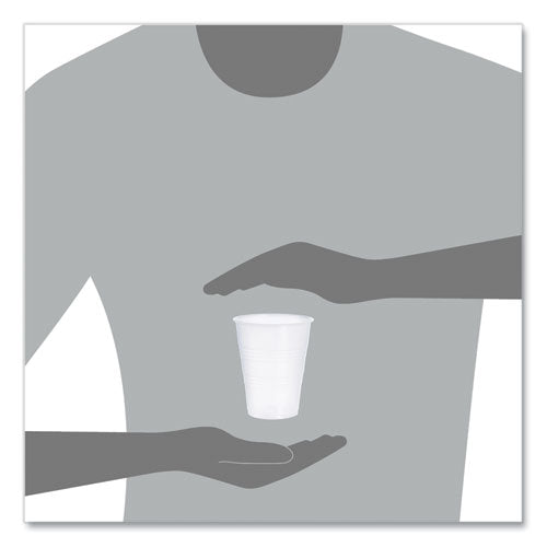 High-impact Polystyrene Cold Cups, 9 Oz, Translucent, 100/sleeve, 25 Sleeves/carton