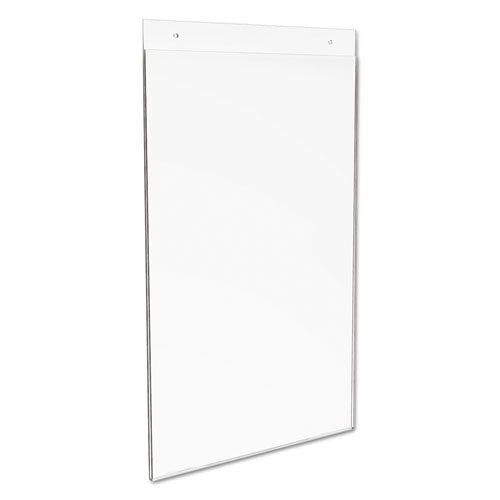 Classic Image Single-sided Wall Sign Holder, Plastic, 11 X 17 Insert, Clear