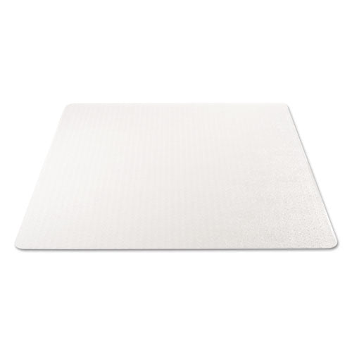 Supermat Frequent Use Chair Mat, Med Pile Carpet, 45 X 53, Beveled Rectangle, Clear