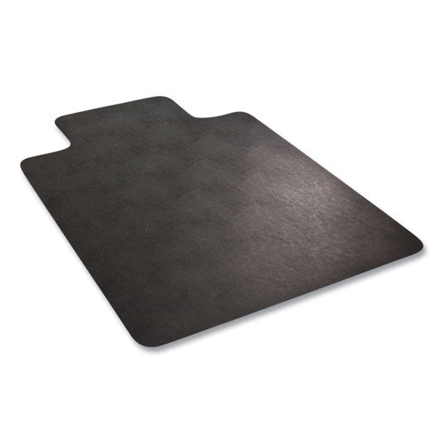 Economat Hard Floor Chair Mat, Lipped, 36 X 48, Black