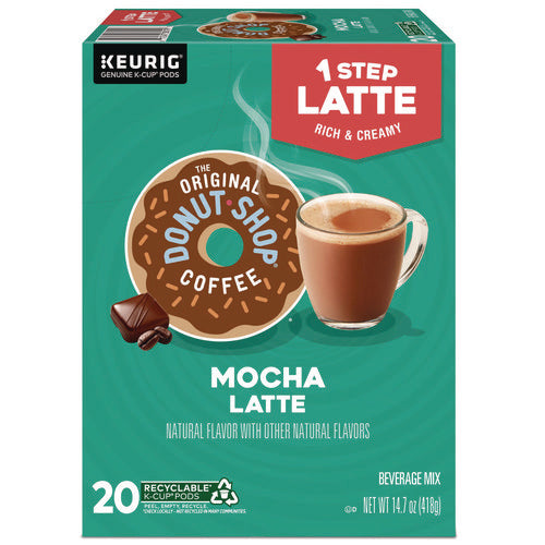 Mocha One Step Latte K-cup, Vanilla, 20/box