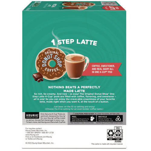 Mocha One Step Latte K-cup, Vanilla, 20/box