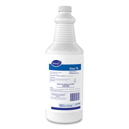 Virex Tb Disinfectant Cleaner, Lemon Scent, Liquid, 32 Oz Bottle, 12/carton