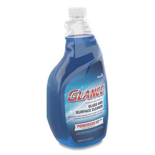 Glance Powerized Glass And Surface Cleaner, Liquid, 32 Oz, 4/carton