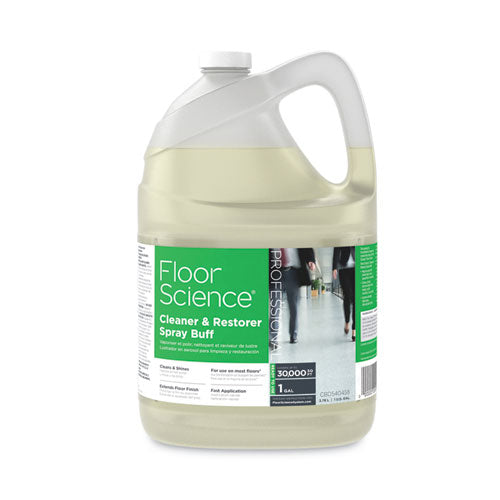 Floor Science Cleaner/restorer Spray Buff, Citrus Scent, 1 Gal Bottle, 4/carton