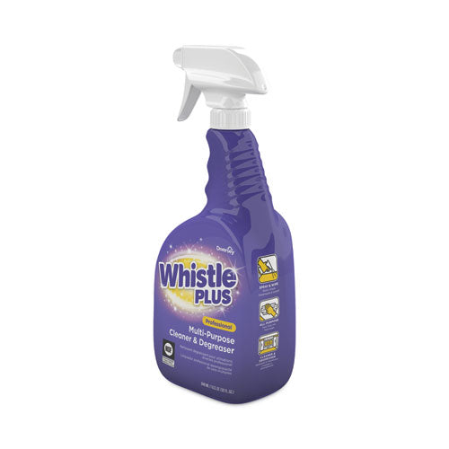 Whistle Plus Multi-purpose Cleaner And Degreaser, Citrus, 32 Oz Spray Bottle, 8/carton