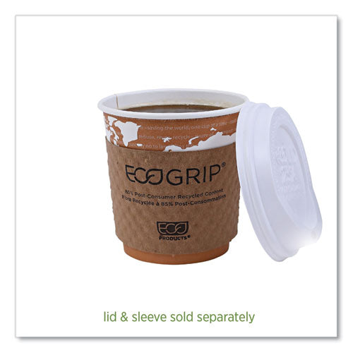 World Art Renewable And Compostable Hot Cups, 10 Oz, Gray, 50/pack, 20 Packs/carton