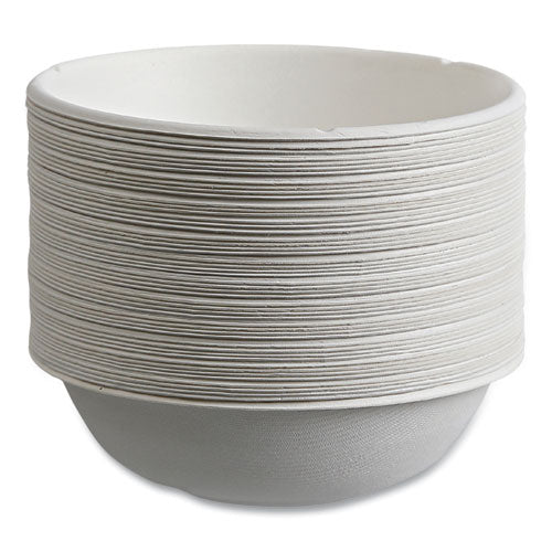 Vanguard Renewable And Compostable Sugarcane Bowls, 16 Oz, White, 800/carton