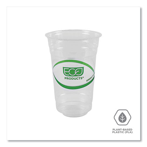 Greenstripe Renewable And Compostable Cold Cups, 20 Oz, Clear, 50/pack, 20 Packs/carton