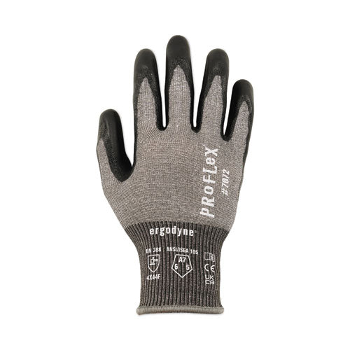 Proflex 7072 Ansi A7 Nitrile-coated Cr Gloves, Gray, Small, Pair